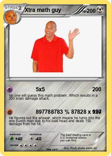Pokemon Xtra math guy