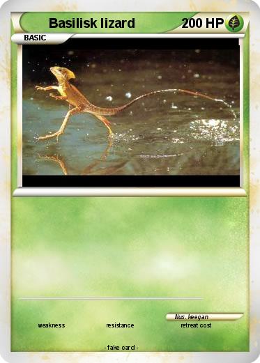 Pokemon Basilisk lizard