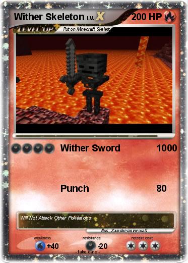 Pokemon Wither Skeleton