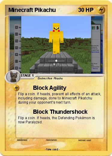 Pokemon Minecraft Pikachu