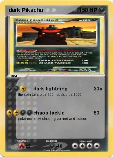 Pokemon dark Pikachu
