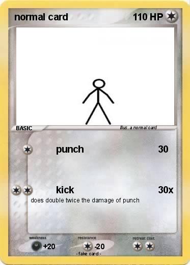 Pokemon normal card