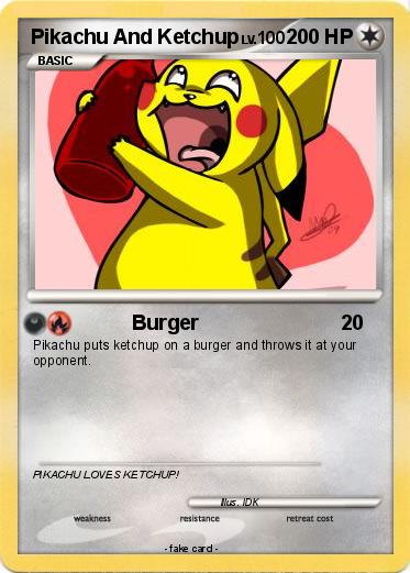 Pokemon Pikachu And Ketchup