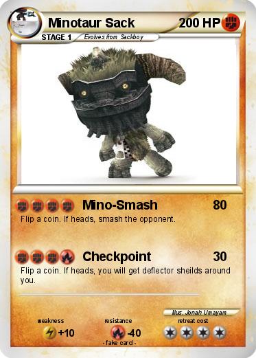 Pokemon Minotaur Sack