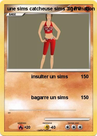 Pokemon une sims catcheuse sims 3 gérénation