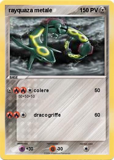 Pokemon rayquaza metale