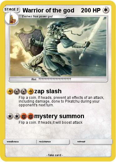 Pokemon Warrior of the god