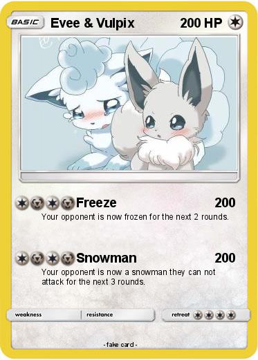 Pokemon Evee & Vulpix