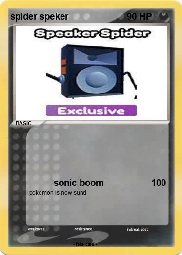 Pokemon spider speker