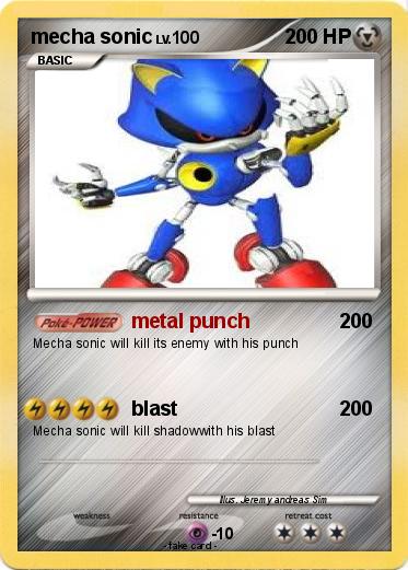 Pokemon mecha sonic