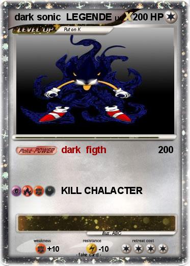 Pokemon dark sonic  LEGENDE
