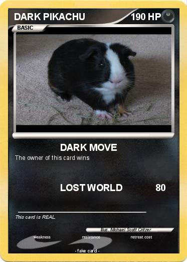 Pokemon DARK PIKACHU