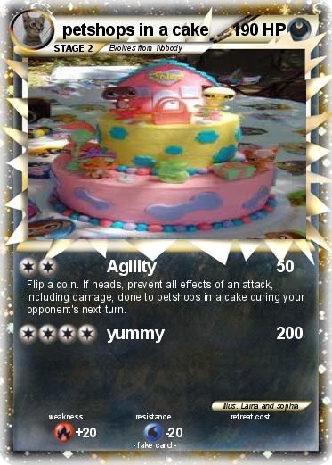 Pokemon petshops in a cake