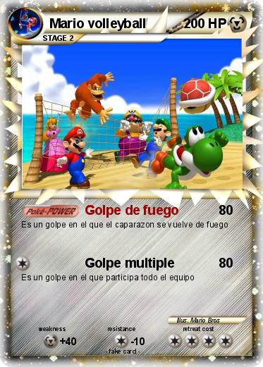 Pokemon Mario volleyball