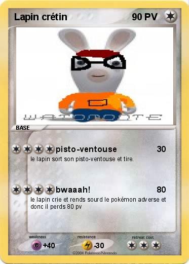 Pokemon Lapin crétin