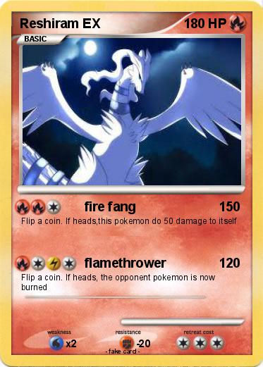Pokemon Reshiram EX
