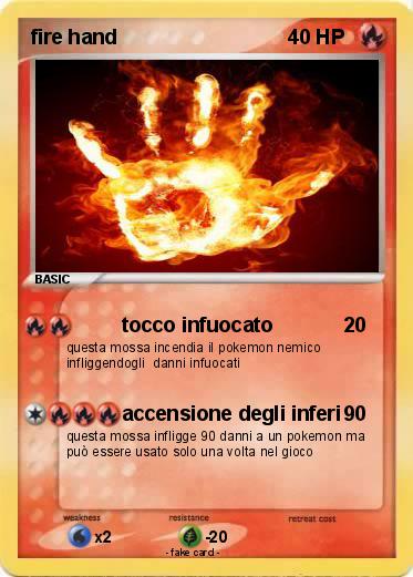Pokemon fire hand