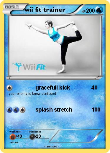 Pokemon wii fit trainer