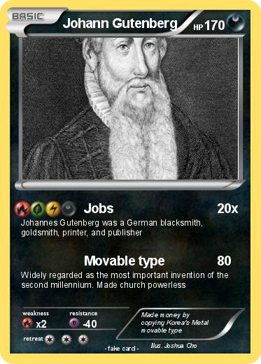 Pokemon Johann Gutenberg