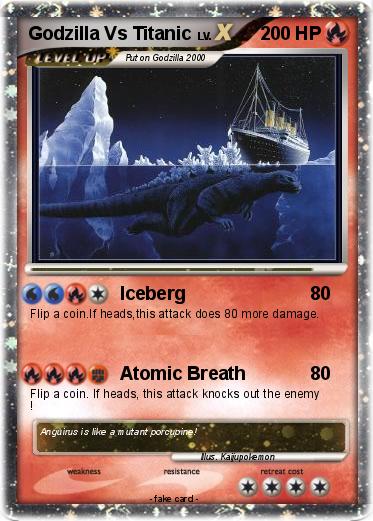Pokemon Godzilla Vs Titanic