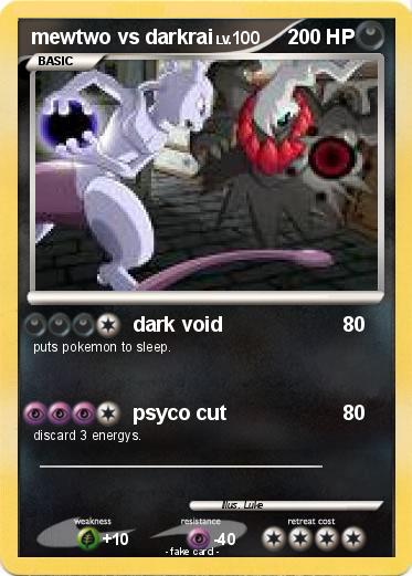 Pokemon mewtwo vs darkrai