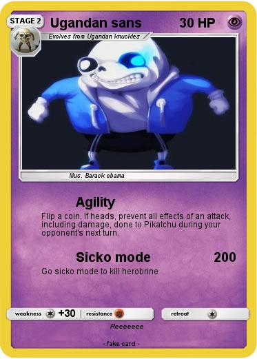 Pokemon Ugandan sans