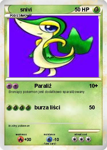 Pokemon snivi