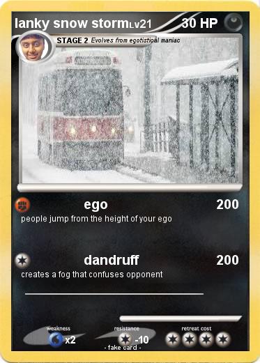 Pokemon lanky snow storm