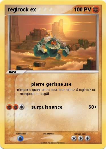 Pokemon regirock ex