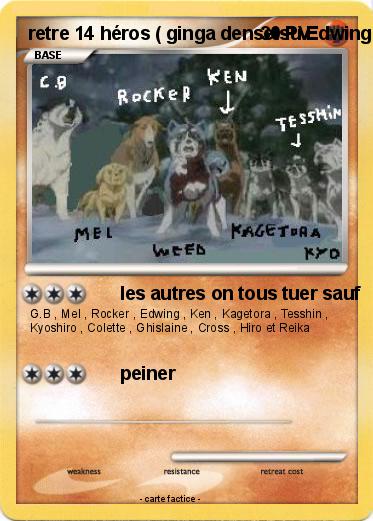 Pokemon retre 14 héros ( ginga densetsu Edwing )