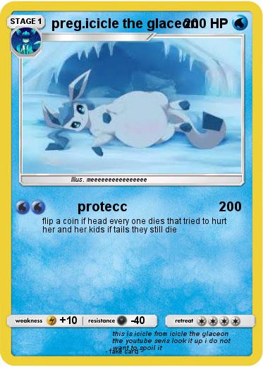 Pokemon preg.icicle the glaceon