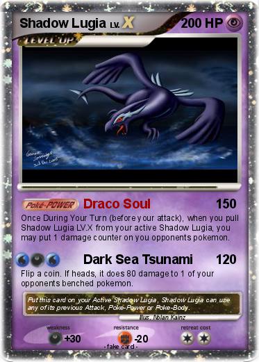 Pokemon Shadow Lugia