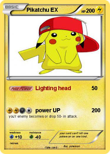 Pokemon Pikatchu EX