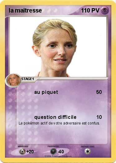 Pokemon la maîtresse