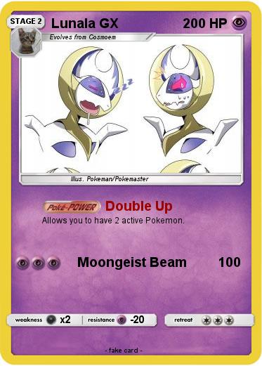Pokémon Lunala GX 45 45 - Double Up - My Pokemon Card