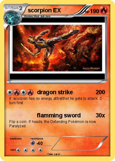 Pokemon scorpion EX
