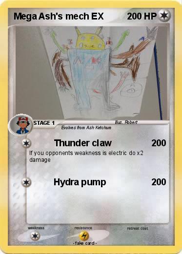 Pokemon Mega Ash's mech EX