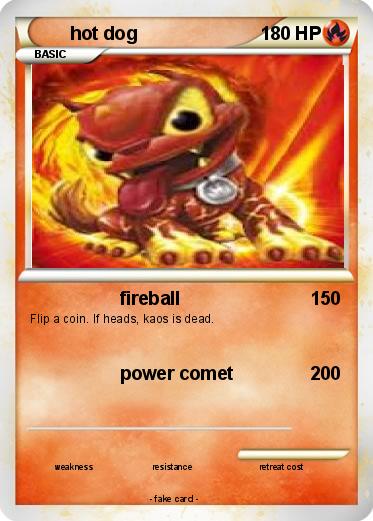 Pokemon hot dog