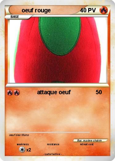Pokemon oeuf rouge