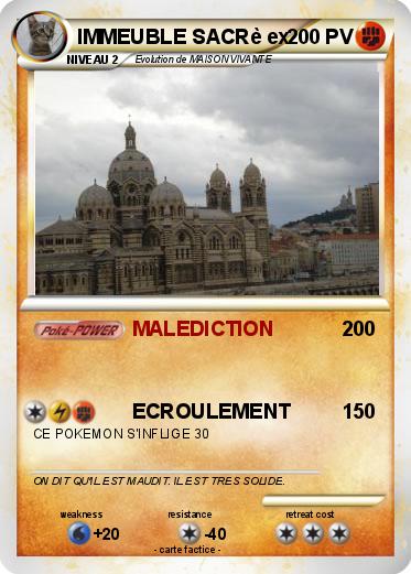 Pokemon IMMEUBLE SACRè ex