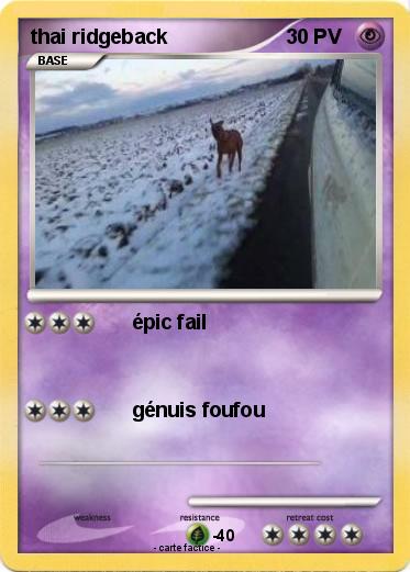 Pokemon thai ridgeback