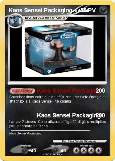 Pokemon Kaos Sensei Packaging