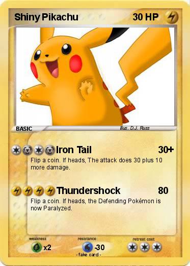 Pokemon Shiny Pikachu