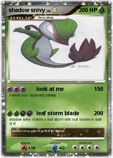 Pokemon shadow snivy