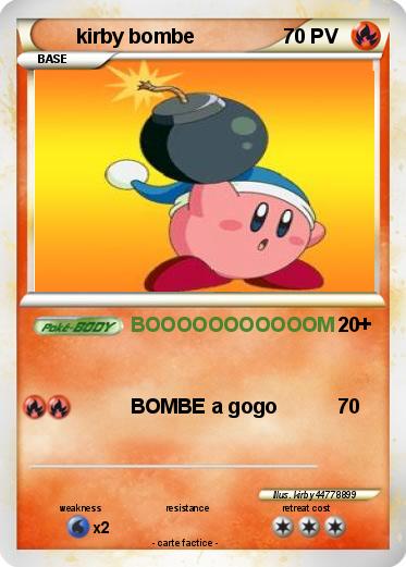 Pokemon kirby bombe