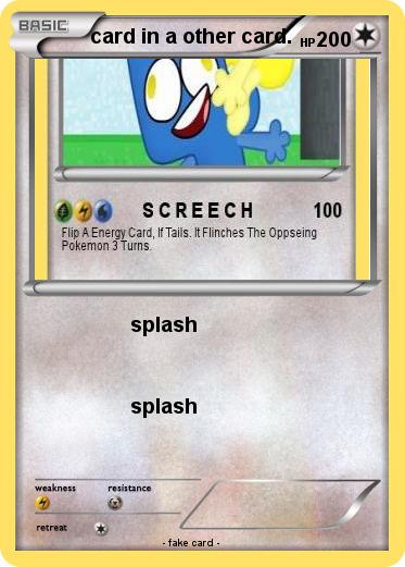 Pokemon card in a other card.