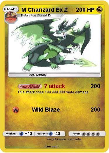 Pokemon M Charizard Ex Z