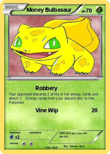 Pokemon Money Bulbasaur