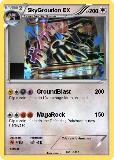 Pokemon SkyGroudon EX