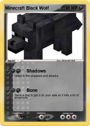 Pokemon Minecraft Black Wolf